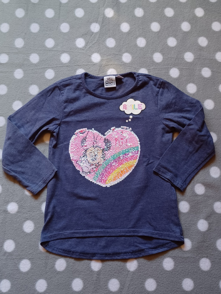 TVM Disney LA-Shirt Mädchen Blau Minnie Maus Gr.104 #17007