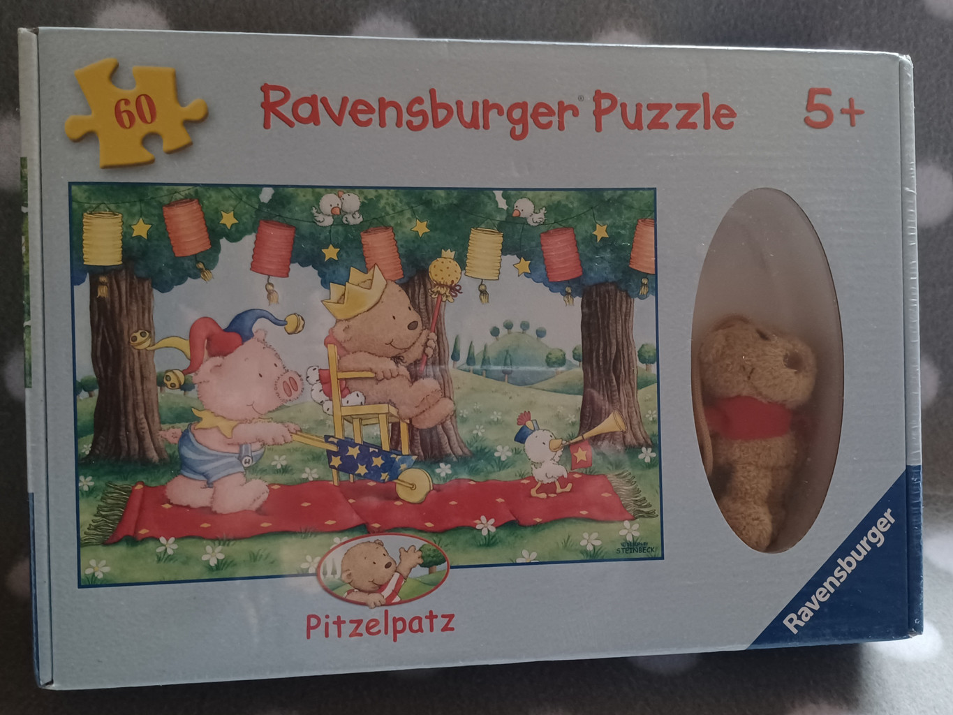 Ravensburger 091539 Puzzle Pitzelpatz als König ab 5 Jahre 60tlg. Ravensburger 091539 Puzzle Pitzelpatz als König ab 5 Jahre 60tlg.