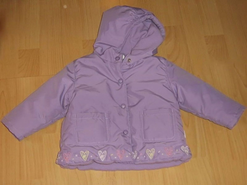 Twinnies Jacke Winter Mädchen gefüttert Herz Lila Größe 74 Twinnies Jacke Winter Mädchen gefüttert Herz Lila Größe 74