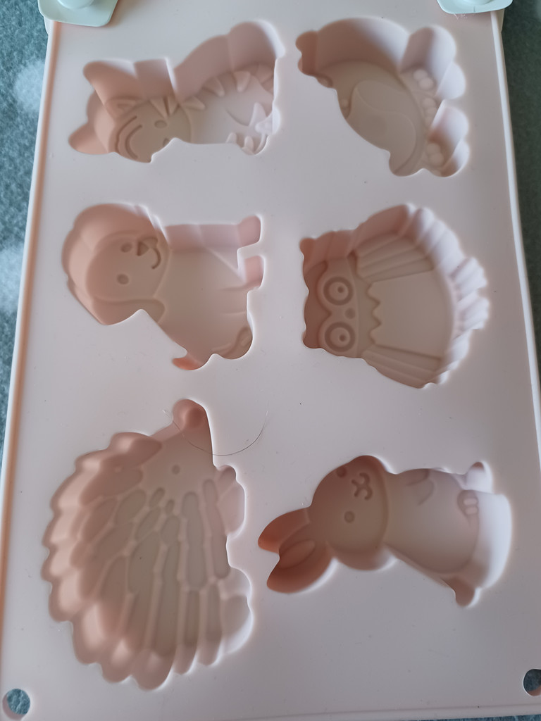 Silikonbackform Tierfiguren Igel Hase Katze Hund Backform Mikrowelle Spülmaschine