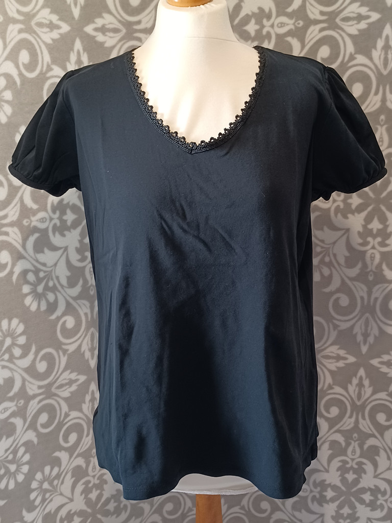 C&A Yessica Damen Shirt Schwarz XL 100% Baumwolle