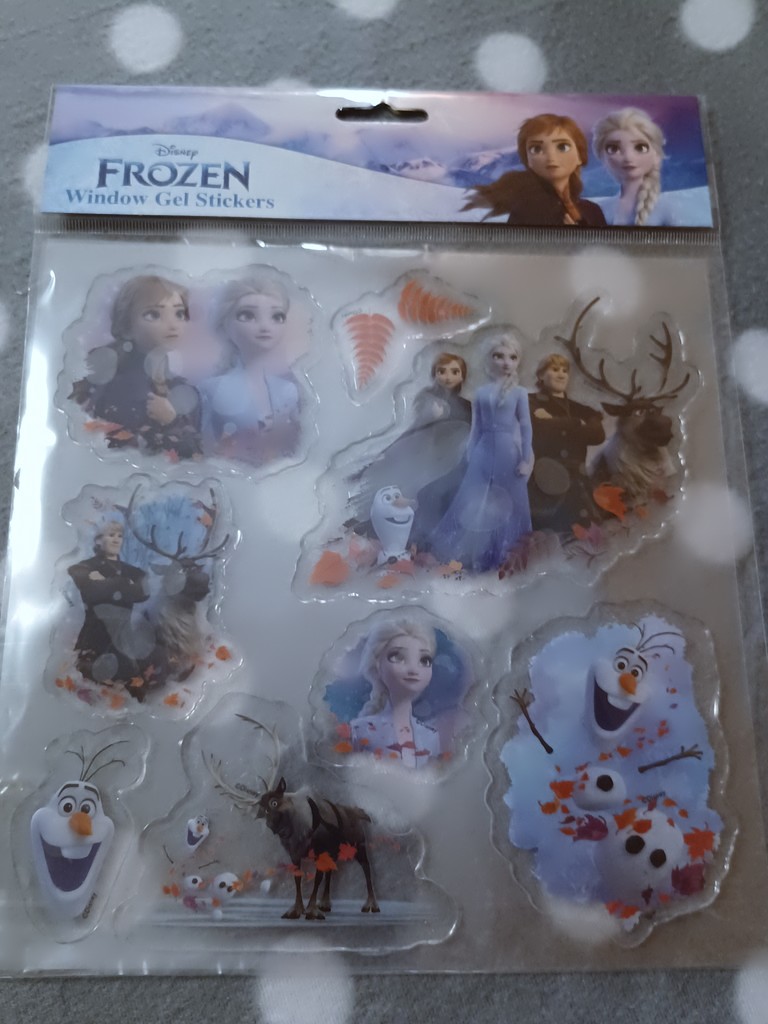 Disney Frozen Fenster Gel Sticker Bogen #17768