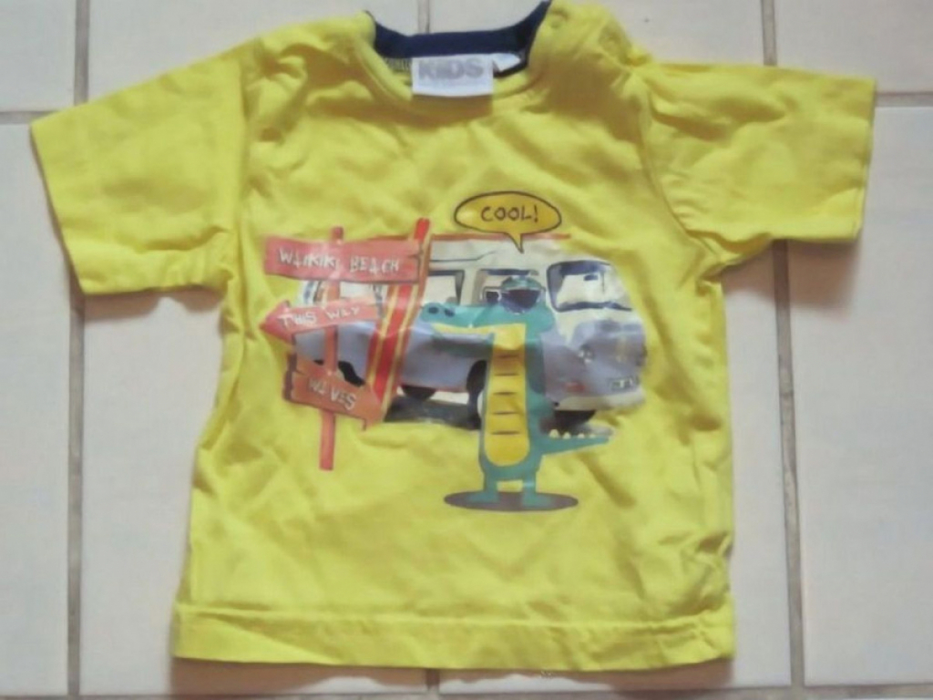 Kids and Friends T-Shirt Jungen KrokoMotiv Gelb Größe 68 Kids and Friends T-Shirt Jungen KrokoMotiv Gelb Größe 68