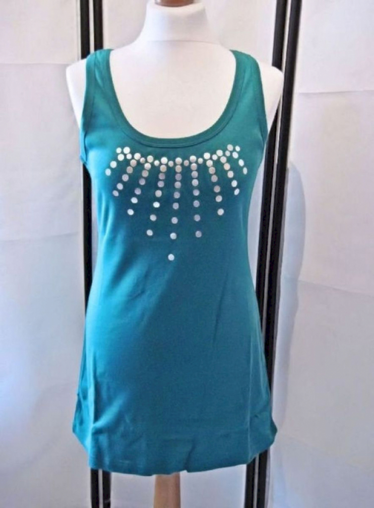 Chillytime Top Damen Sommer Grün/Silber Größe 40 Chillytime Top Damen Sommer Grün/Silber Größe 40