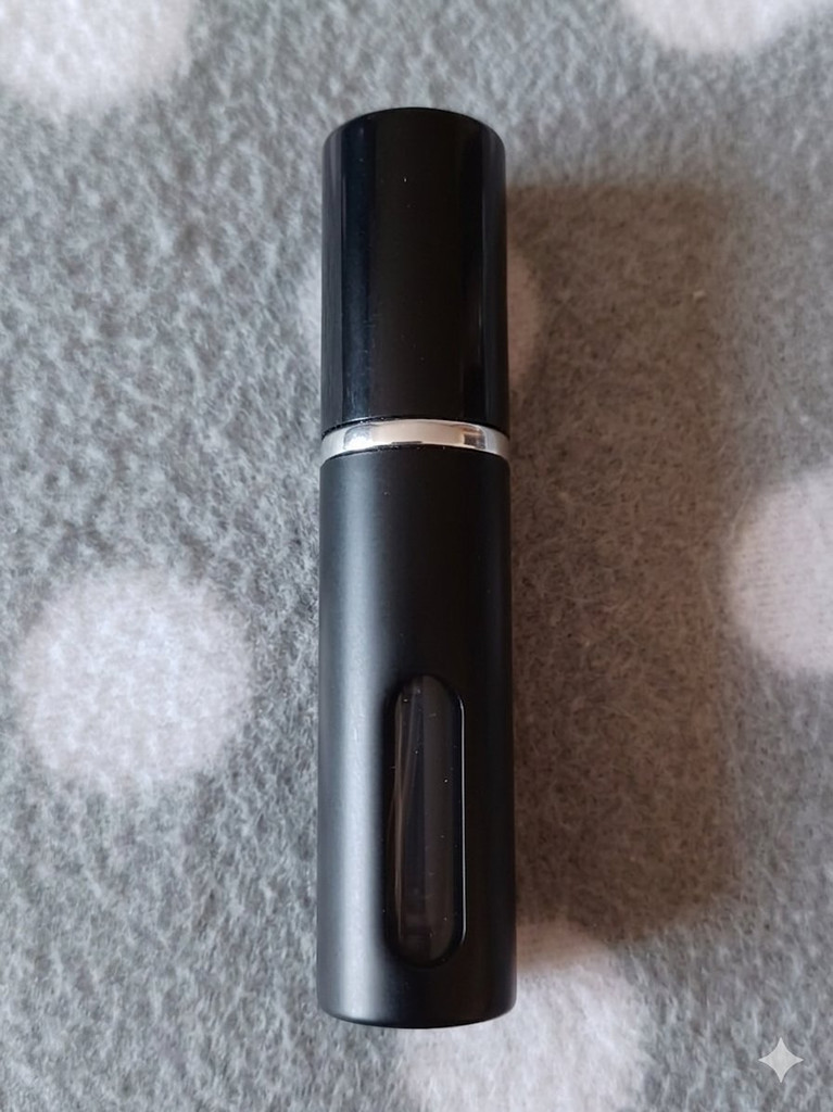 Parfümzerstäuber 5ml Schwarz Nachfüllbar – Reise-Sprühflasche mit Sichtfenster