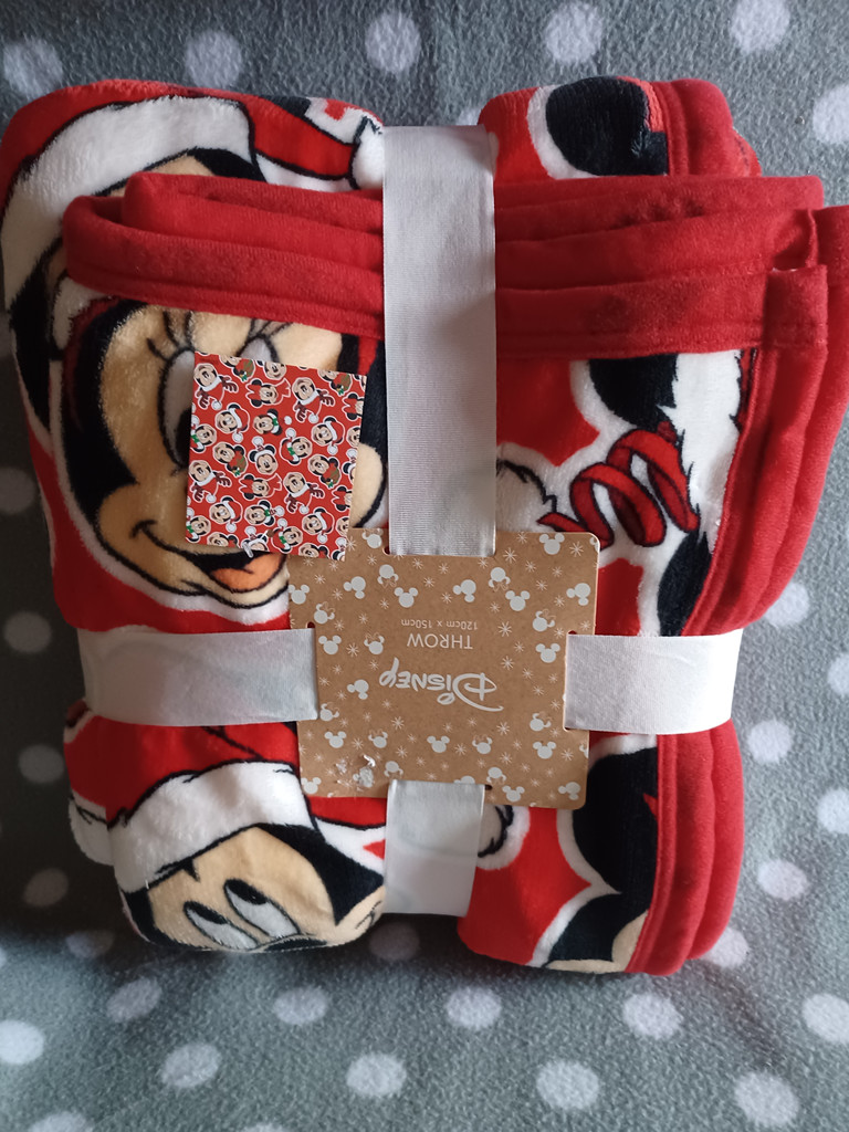 Disney Minnie Mouse Weihnachts-Decke – kuschelige Festtagsdecke