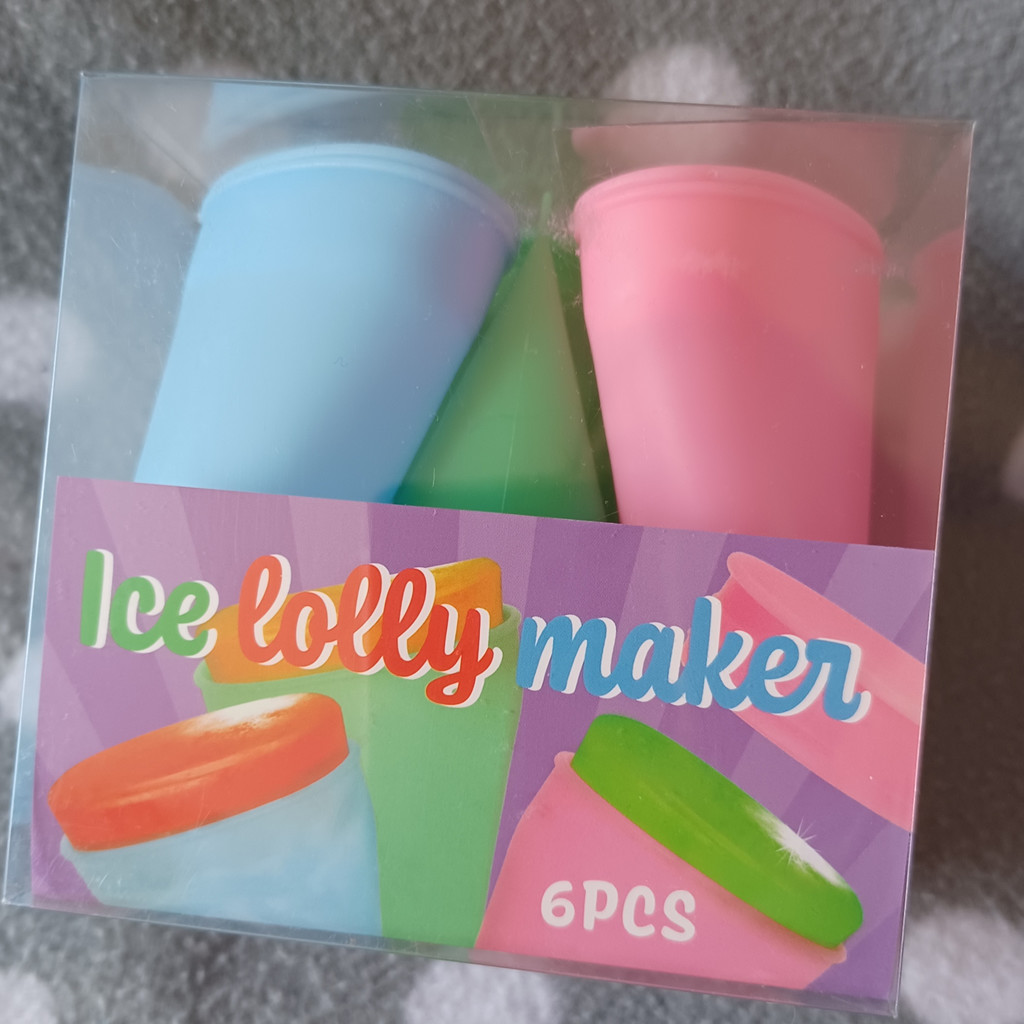 6er Set Eisformen Push-Up Eis Maker Eisbereiter Wassereis Pastell Bunt
