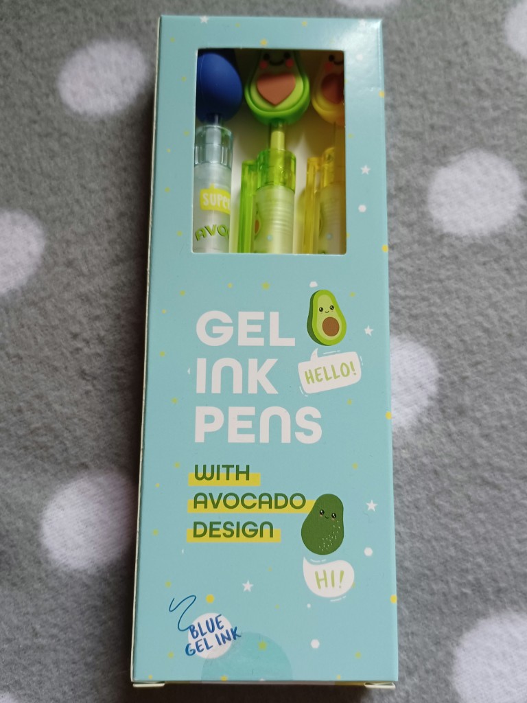 Stifte-Set mit Gelstiften im Obst-Design - Avocado Stifte-Set mit Gelstiften im Obst-Design - Avocado