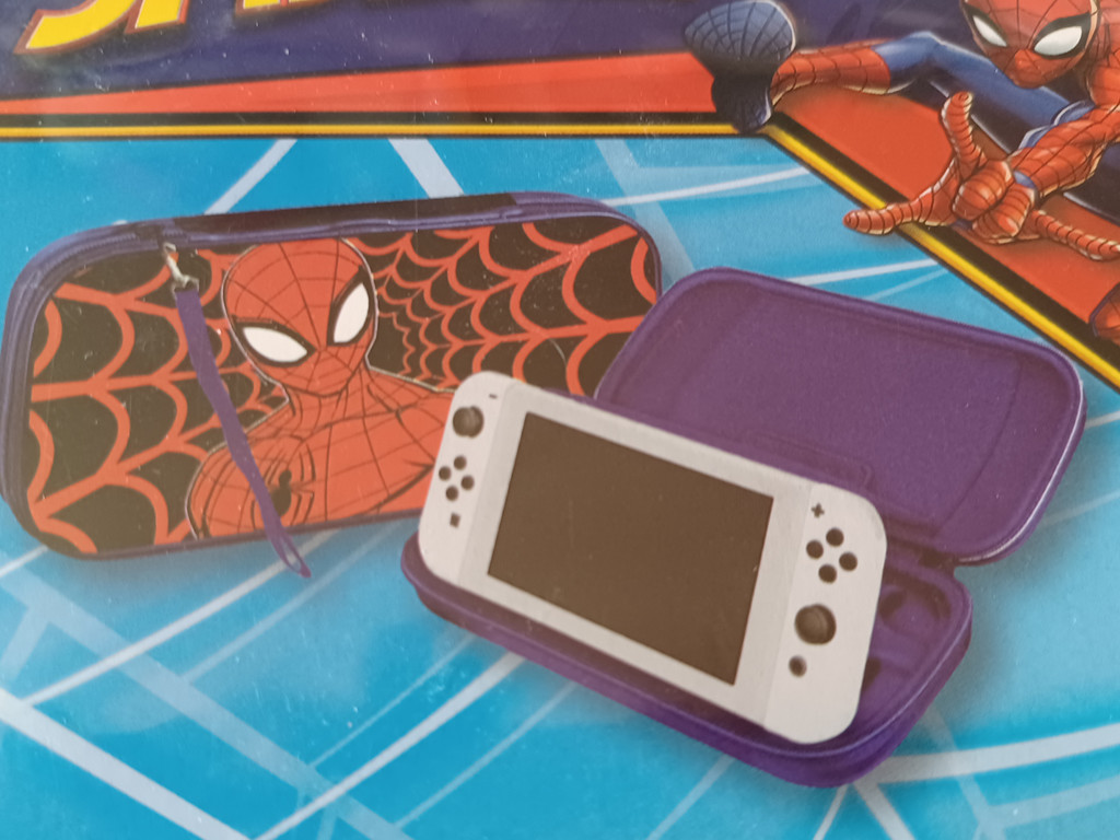 Marvel Spider-Man Case Tasche für Handheld Konsole Hardcase Schutzhülle Blau Rot