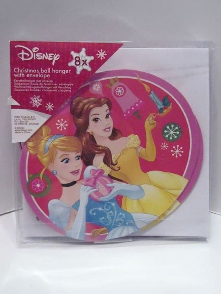 Disney 8x Weihnachtsaufhänger mit Umschläge Princess Disney 8x Weihnachtsaufhänger mit Umschläge Princess