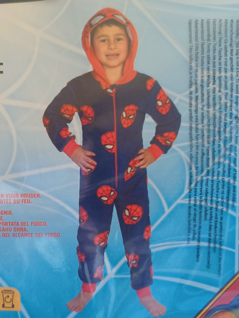 Onesies - Jumpsuits - Jungen Soft/Weich - Spider Man Gr.110/116 #17169