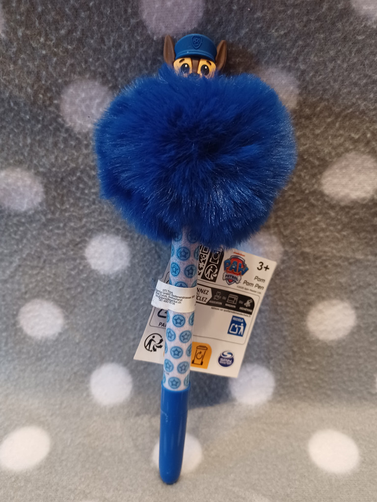 Paw Patrol Chase Pom Pom Kugelschreiber Blau