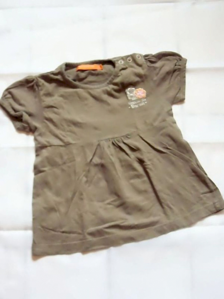 Staccato Shirt Mädchen bestickt Khaki Gr.74 #11941