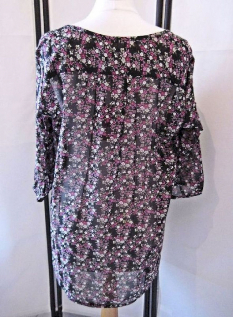 VIVIEN CARON Bluse Damen leicht transparent Lila VIVIEN CARON Bluse Damen leicht transparent Lila