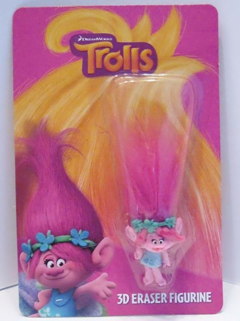 DreamWorks 3D Radiergummi Trolls Figure  DreamWorks 3D Radiergummi Trolls Figure