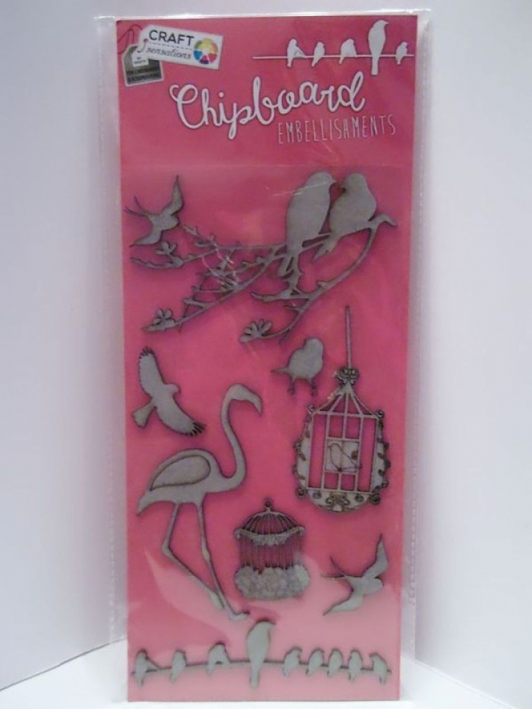 Craft DIY Chipboard Figuren Embellishments 9tlg. Vögel Craft DIY Chipboard Figuren Embellishments 9tlg. Vögel