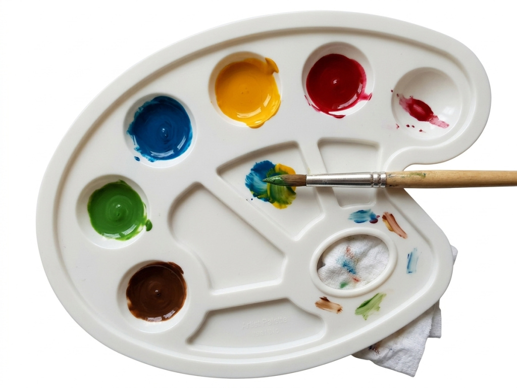 Van Bleiswijck Malpalette Kunststoff 10 Mulden
