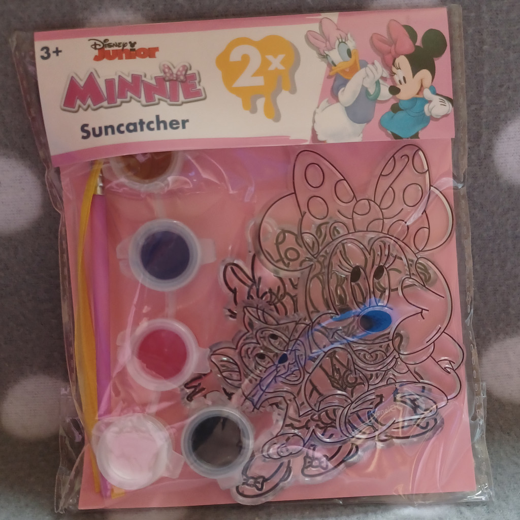 2 Suncatcher zum selber bemalen Minnie Maus 2 Suncatcher zum selber bemalen Minnie Maus