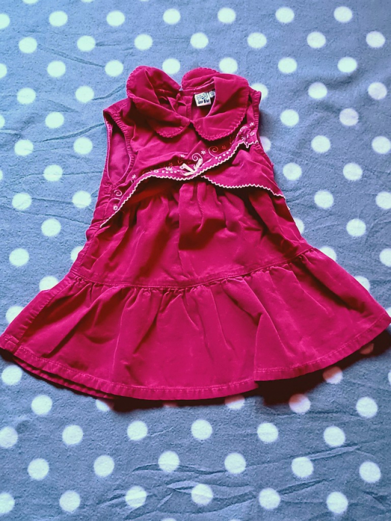 Bob der Bär Kleid ärmellos Mädchen Sommer Lila Cord Größe 80  Bob der Bär Kleid ärmellos Mädchen Sommer Lila Cord Größe 80