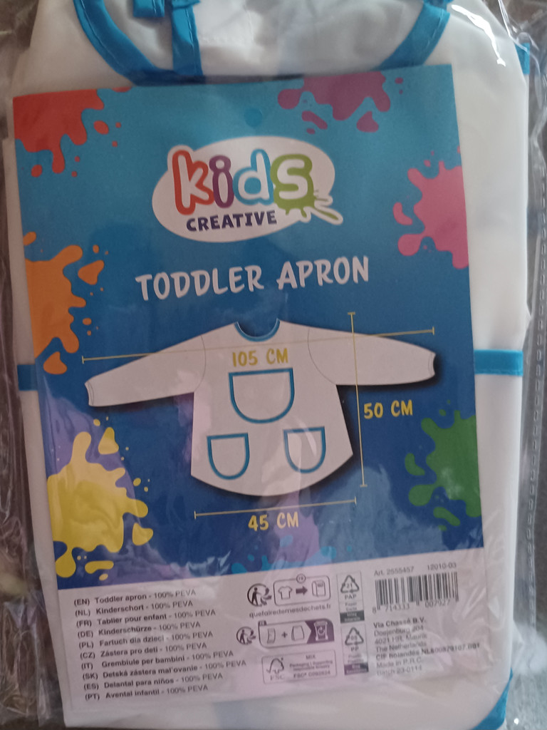 Kinderschürze zum Basteln & Malen für kleine creative Köpfe Kinderschürze zum Basteln & Malen für kleine creative Köpfe