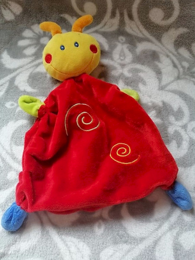 Schnuffeltuch Kuscheltuch Schmusetuch Käfer mit Rassel  Schnuffeltuch Kuscheltuch Schmusetuch Käfer mit Rassel