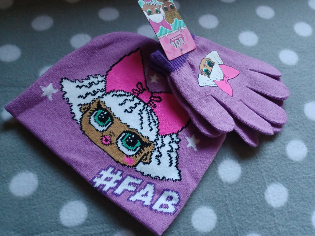 Kinder Winterset 3tlg. Mütze Handschuhe LOL Surprise One size Kinder Winterset 3tlg. Mütze Handschuhe LOL Surprise One size