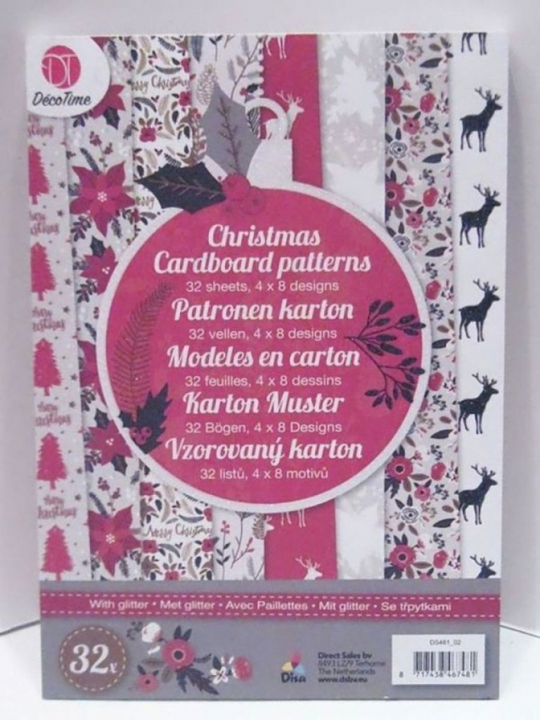 Grafix Weihnachten Kartonpapier mit Muster 32 Bögen 8 Design 10,5x4,8cm Grafix Weihnachten Kartonpapier mit Muster 32 Bögen 8 Design 10,5x4,8cm