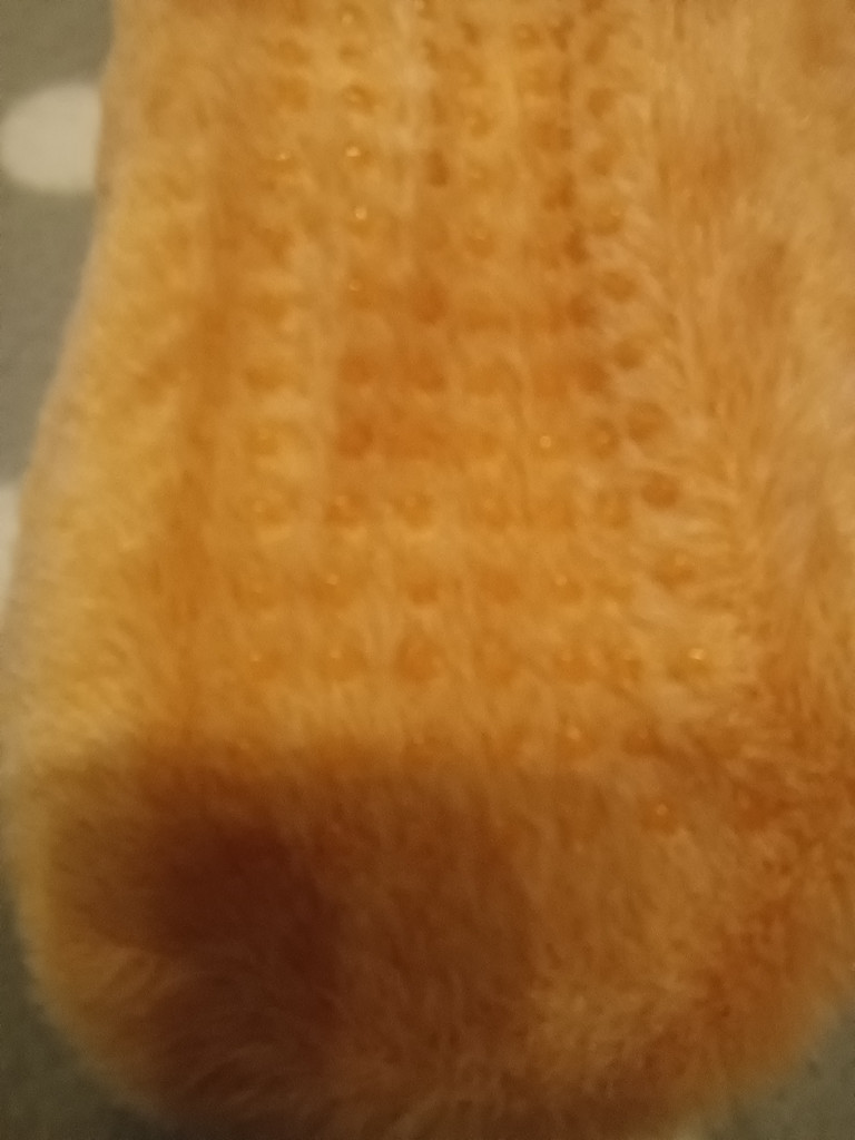 Damen-Hausschuhe – Pfirsich mit Schleife (Gr. 37/39)