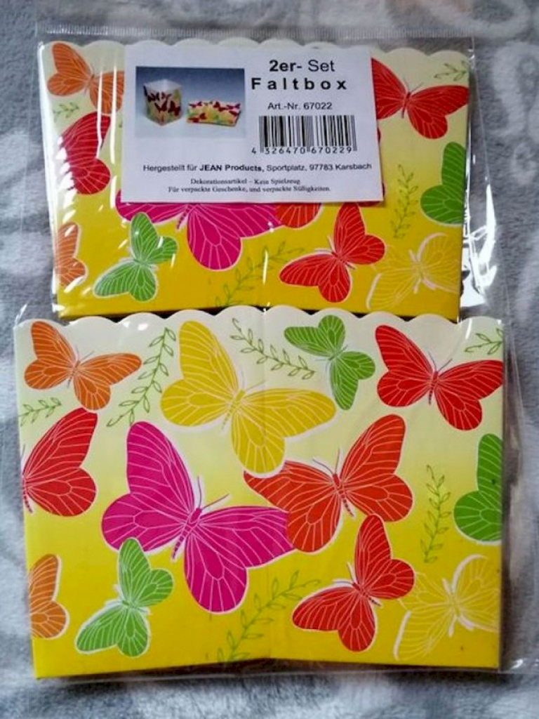 Ostern Geschenke Box Faltbox Schmetterlinge Ostern Geschenke Box Faltbox Schmetterlinge