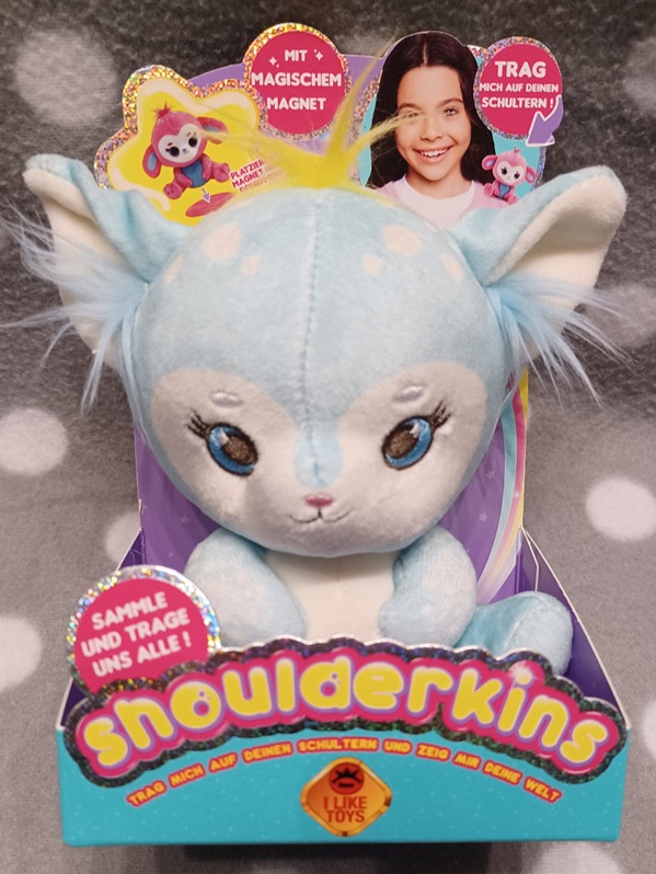 Shoulderkins – Magnetisches Schulter-Plüschtier "Pop", 12 cm