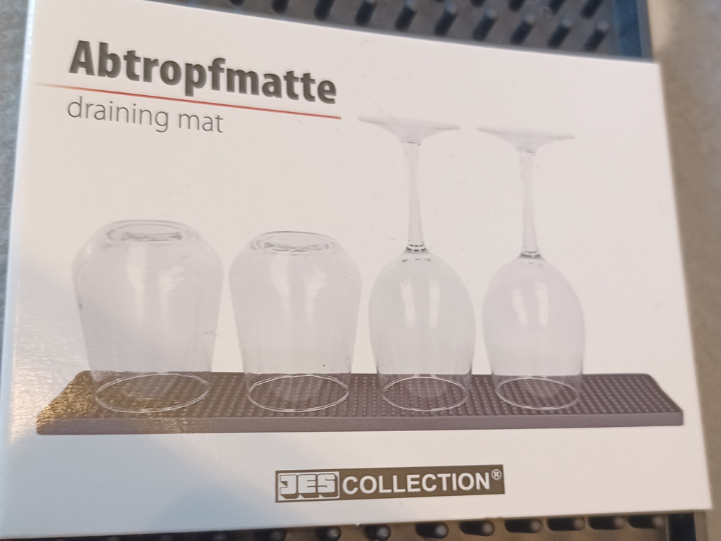 JES Collection Abtropfmatte für Gläser und Geschirr