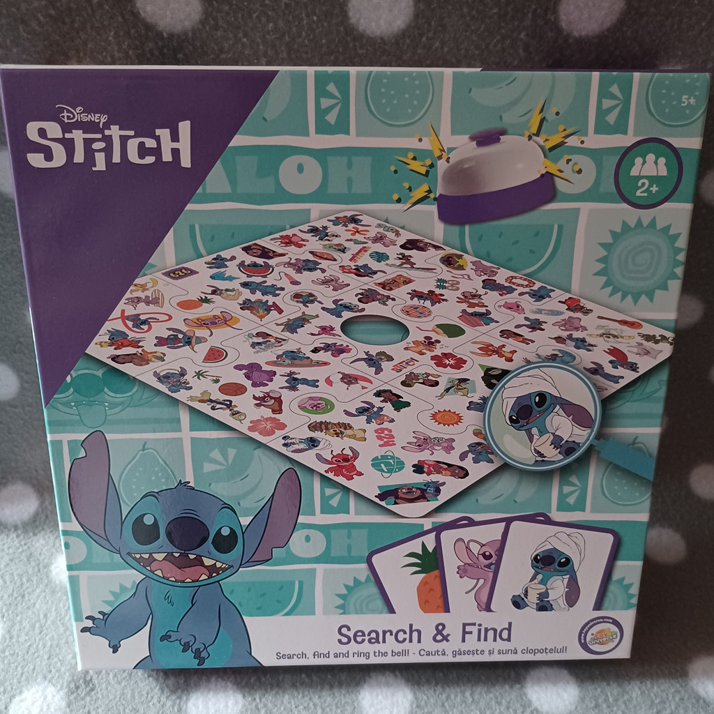 Disney Stitch Search & Find Suchspiel Kinderspiel mit Glocke