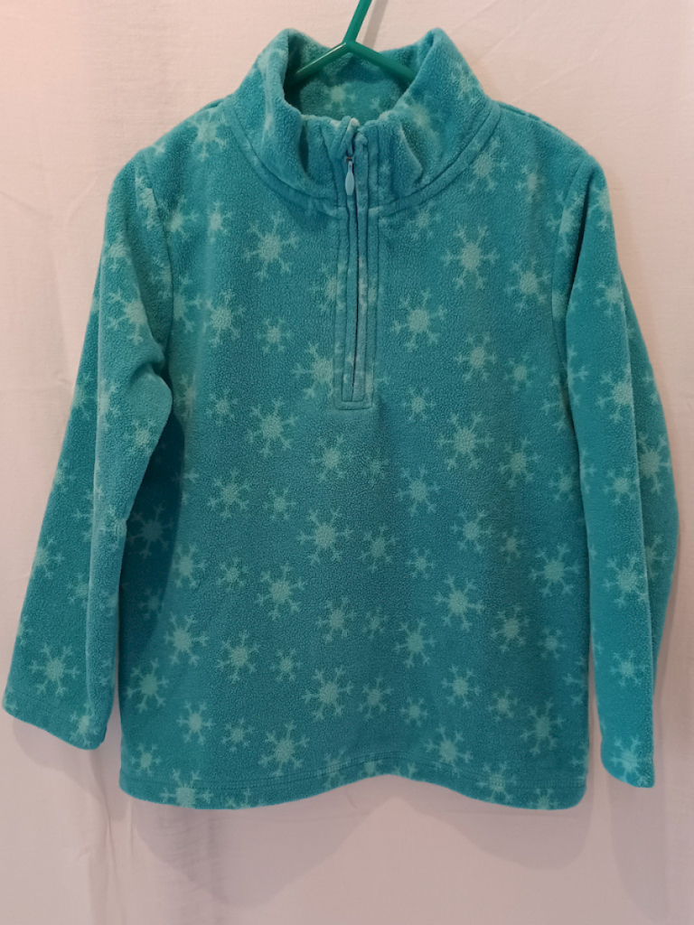 Topolino Fleece Pullover Mädchen Türkis Schneeflocken Größe 116 Topolino Fleece Pullover Mädchen Türkis Schneeflocken Größe 116