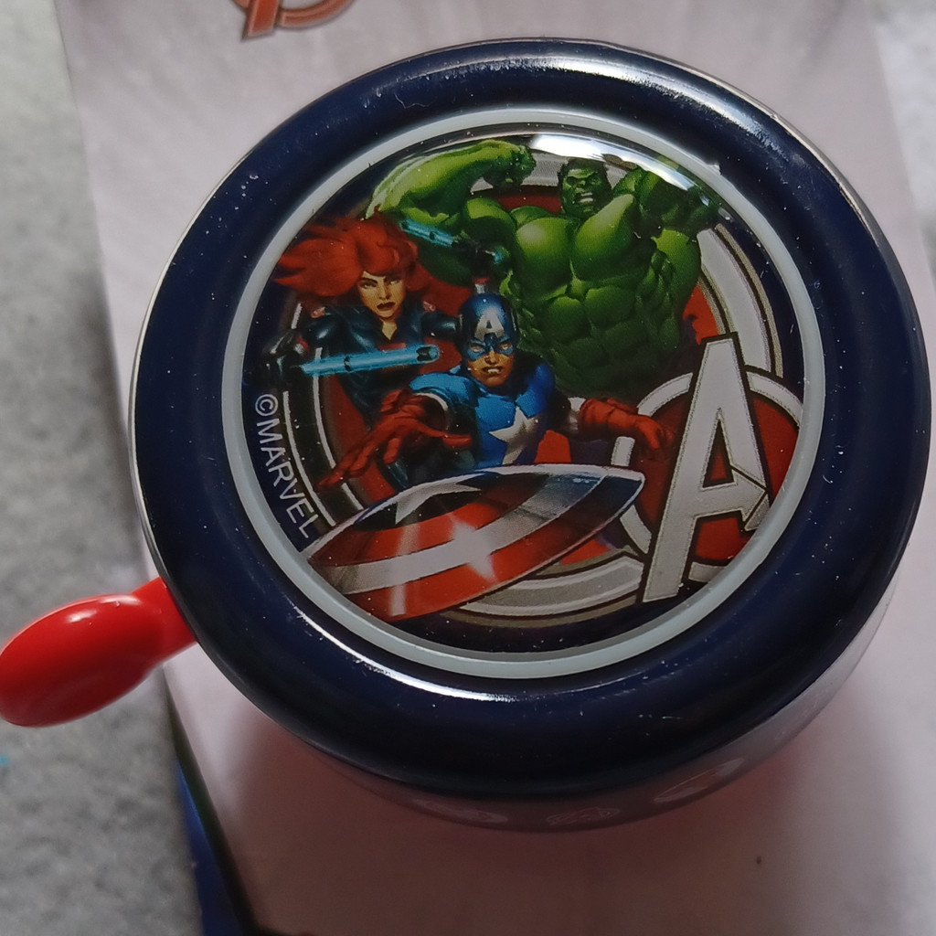Fahrradklingel Avengers Marvel Schwarz/Rot  Fahrradklingel Avengers Marvel Schwarz/Rot