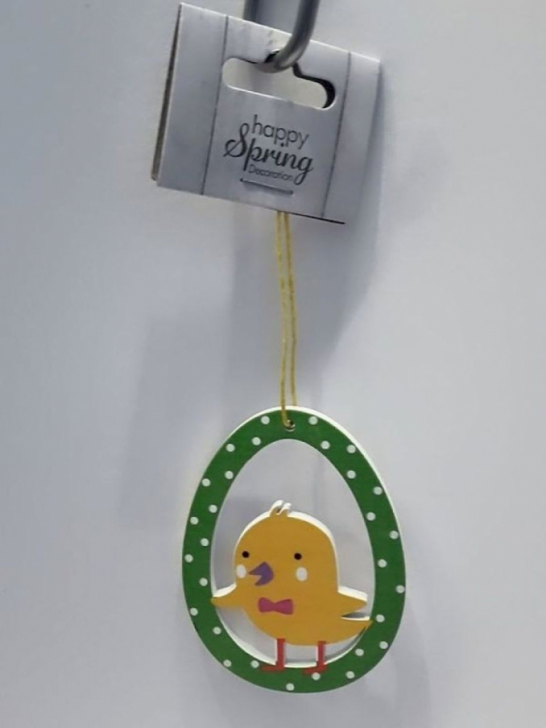 Ostern Osterschmuck Osterbaumaufhänger aus Holz Ostrei mit Küken Ostern Osterschmuck Osterbaumaufhänger aus Holz Ostrei mit Küken