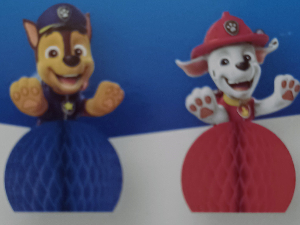 2x Deko Wabenaufhänger PAW Patrol Rot & Blau 2x Deko Wabenaufhänger PAW Patrol Rot & Blau