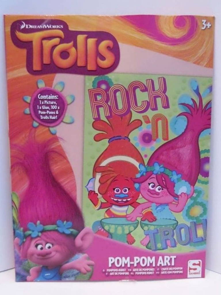 Sambro Trolls Bastelset PomPom Kunst #12513