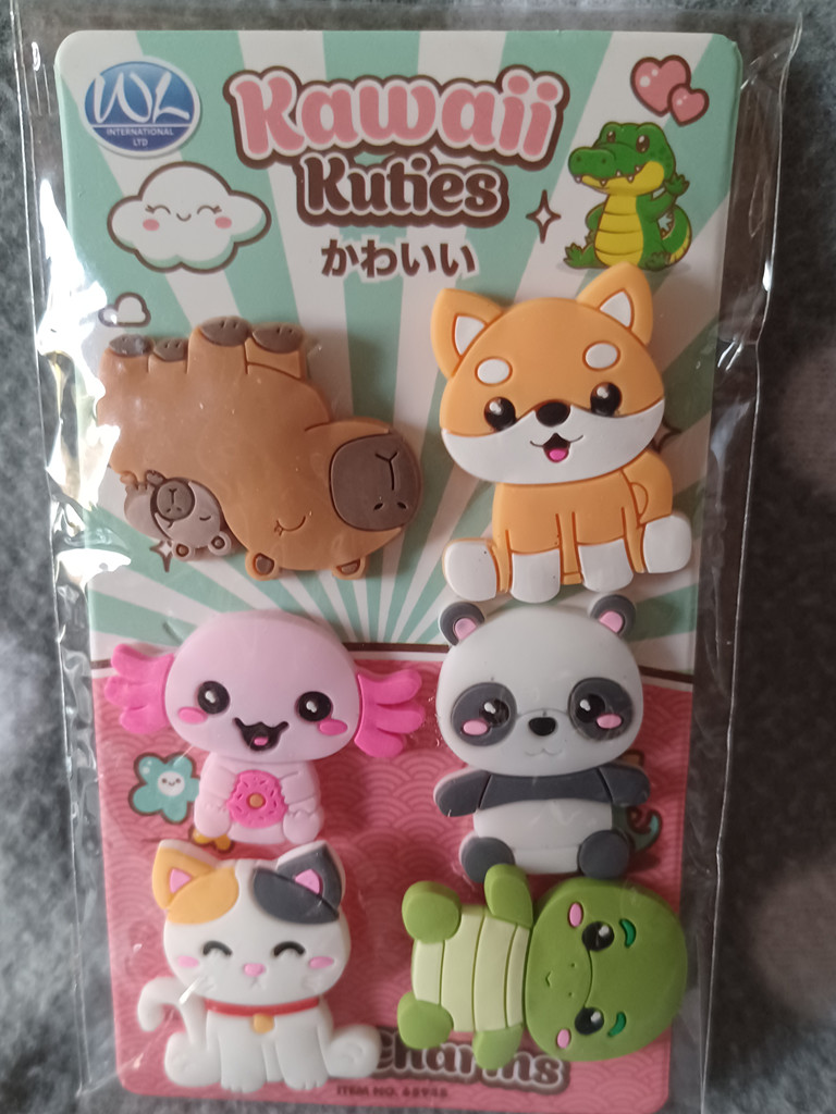 Kawaii Kuties Schuh-Charms Set für Clogs und Sandalen