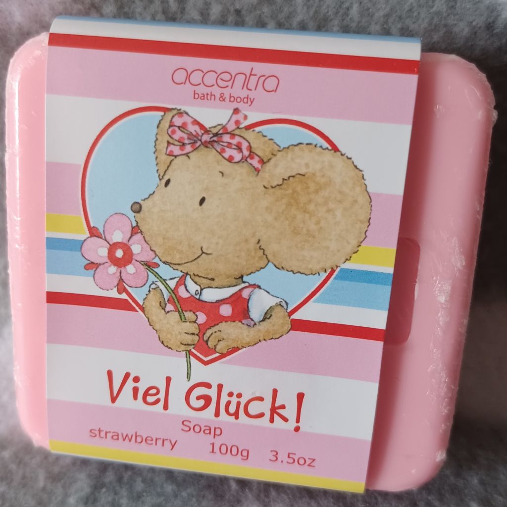 Accentra Seife Viel Glück Erdbeere 100g Duftseife Geschenk