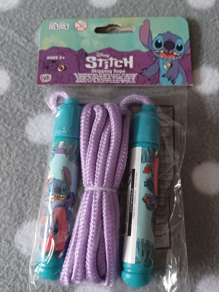 Disney Stitch Springseil für Kinder – Fitness & Spielspaß in Lila und Türkis