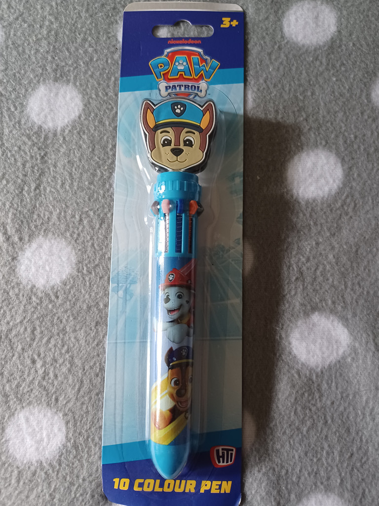 Kinderkugelschreiber mit 10 Farbminen PAW Patrol Chase Kinderkugelschreiber mit 10 Farbminen PAW Patrol Chase