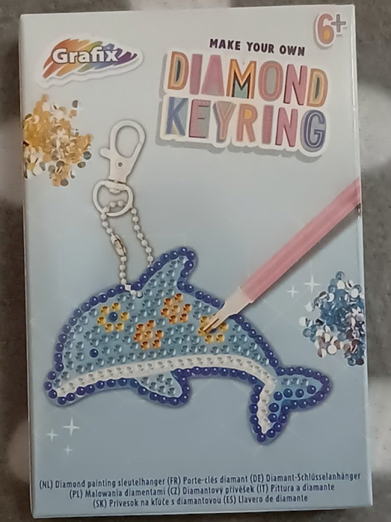 Grafix Diamond Keyring Schlüsselanhänger DIY Delphin #16241