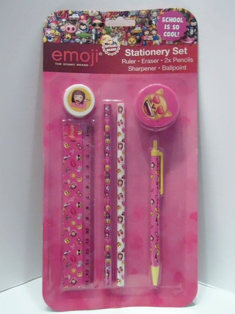 Emoji Schulset Schreibset 6teilig Emoji Schulset Schreibset 6teilig