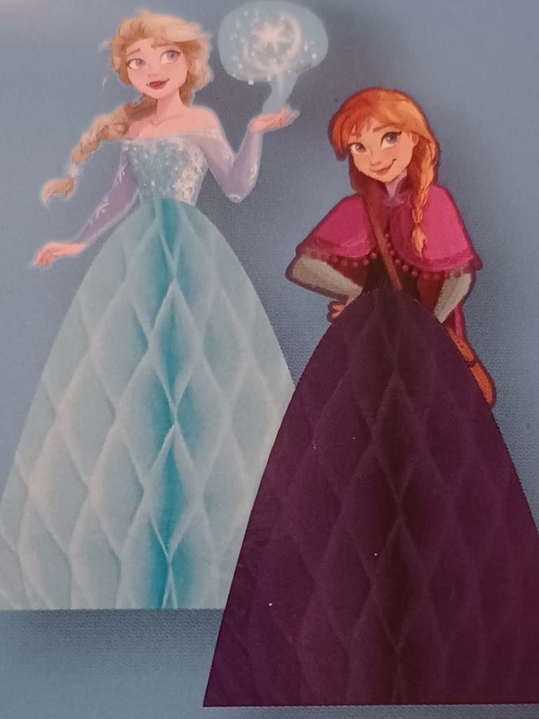 2x Deko Wabenaufhänger Disney Frozen Blau & Lila 2x Deko Wabenaufhänger Disney Frozen Blau & Lila