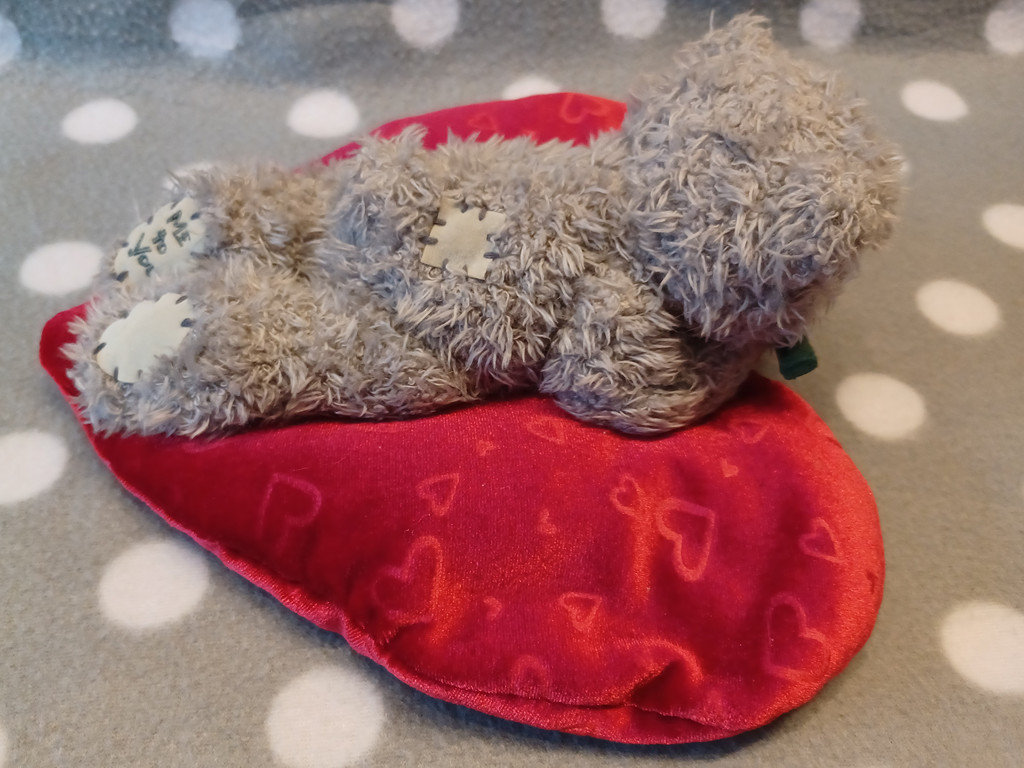 Me to You Tatty Teddy Plüschtier Kuscheltier grau Herz Rose Geschenk