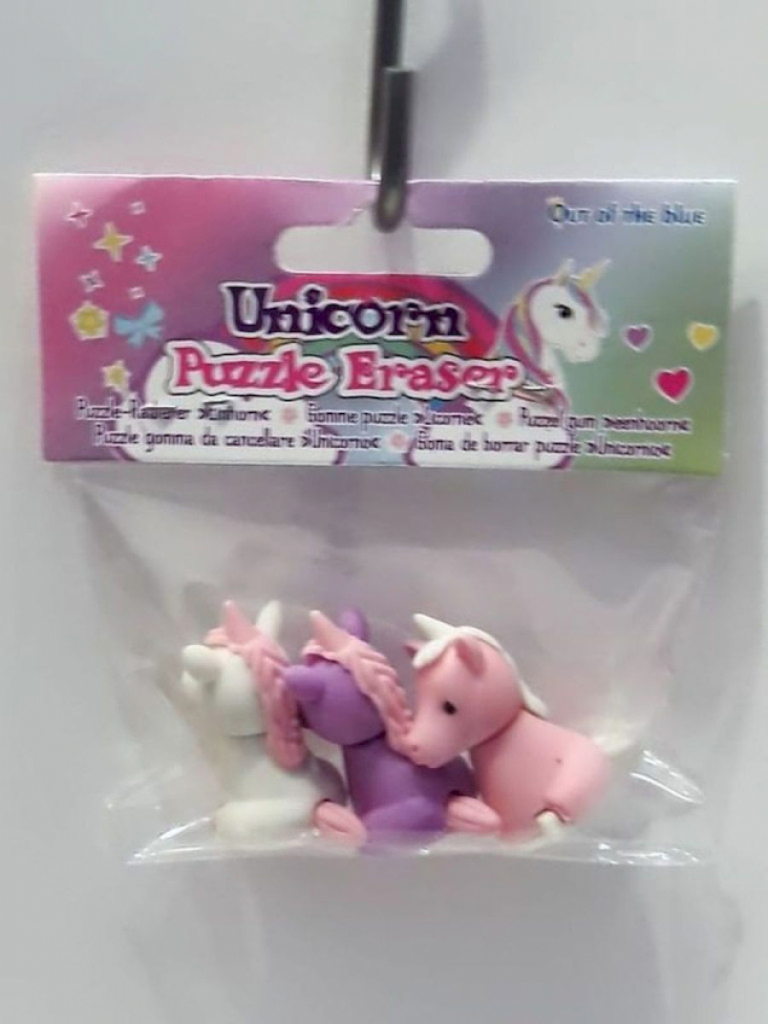 3x 3D Puzzle Radiergummi Einhorn Unicorn 3x 3D Puzzle Radiergummi Einhorn Unicorn