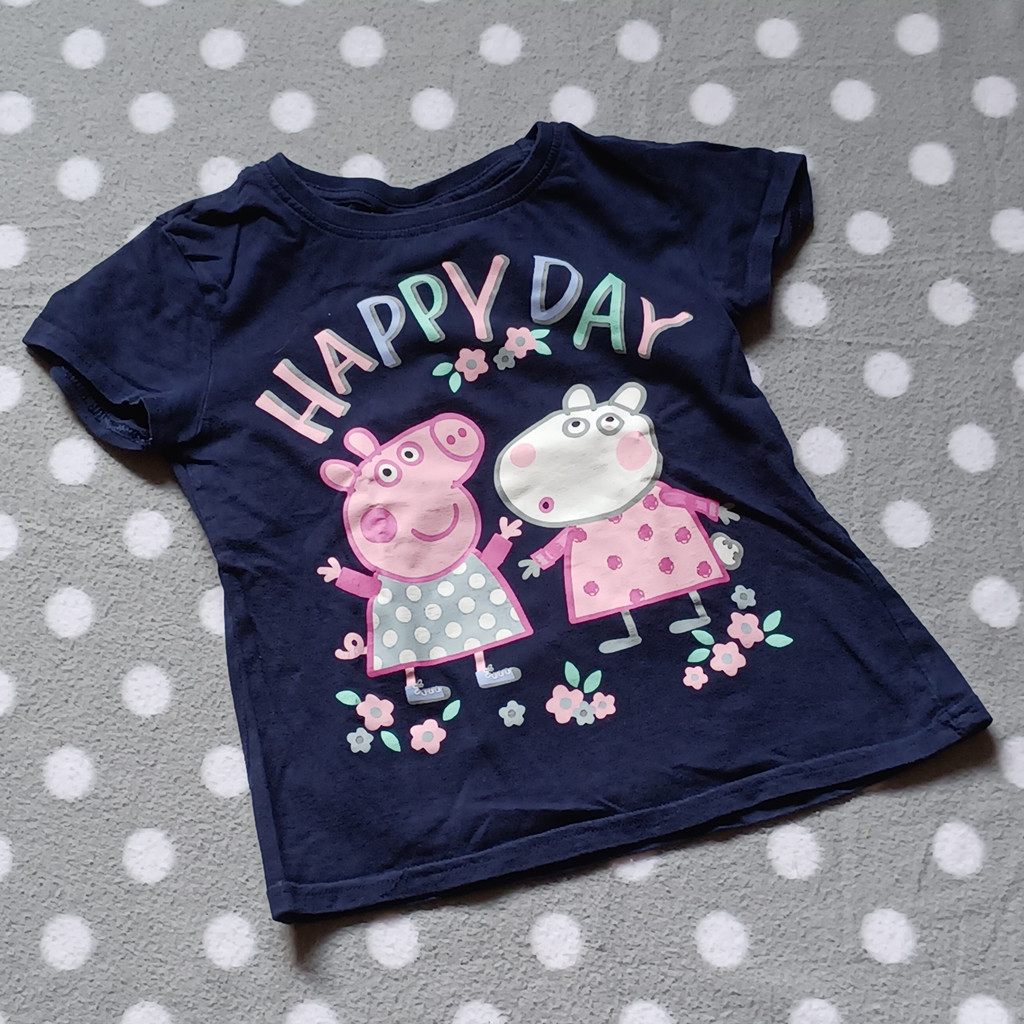 Peppa Wutz T-Shirt Blau Größe 122 Baumwolle