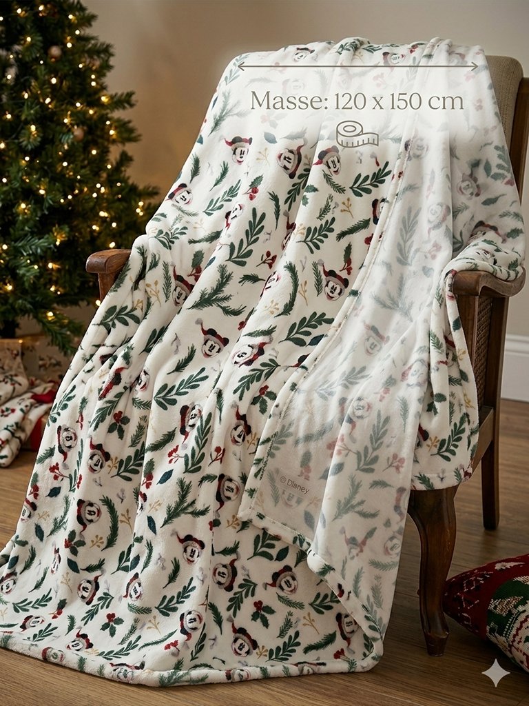 Disney Mickey and Friends Fleecedecke – Festlich kuschelig für Groß & Klein
