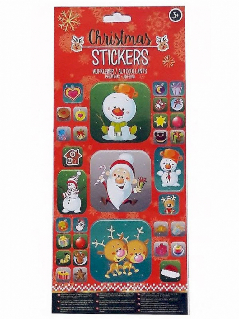 2x Sticker Bogen Weihnachten dekorieren basteln 2x Sticker Bogen Weihnachten dekorieren basteln