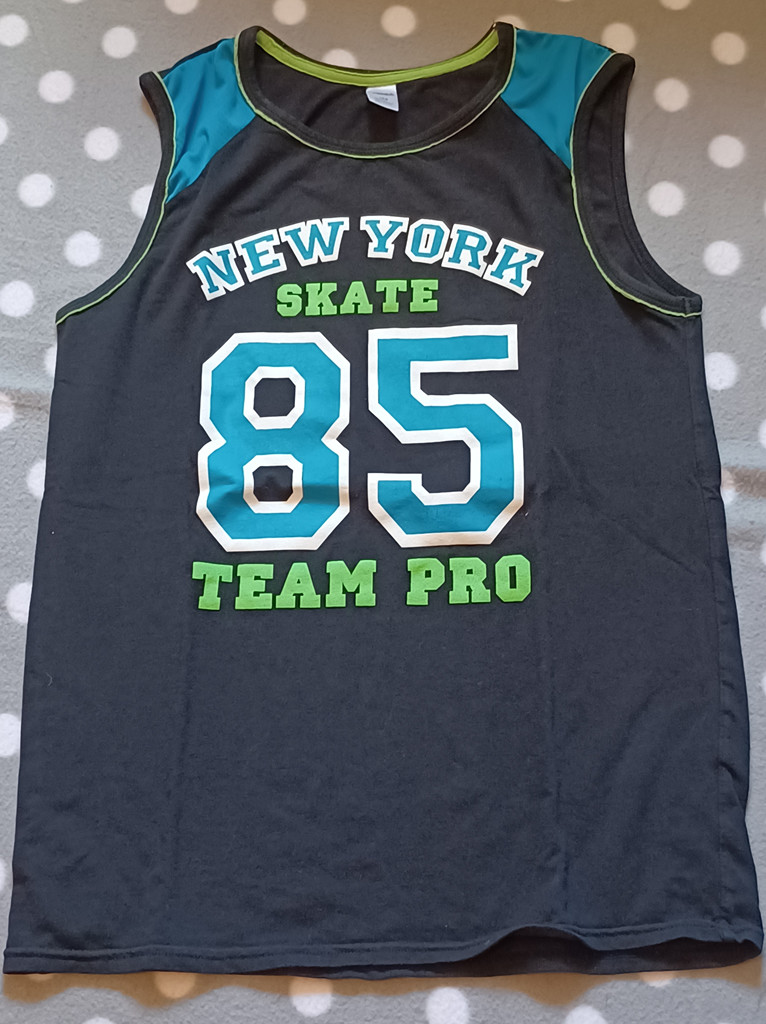 Yigga Tanktop Jungen Basketball Shirt Größe 188 New York Skate 85 Team Pro